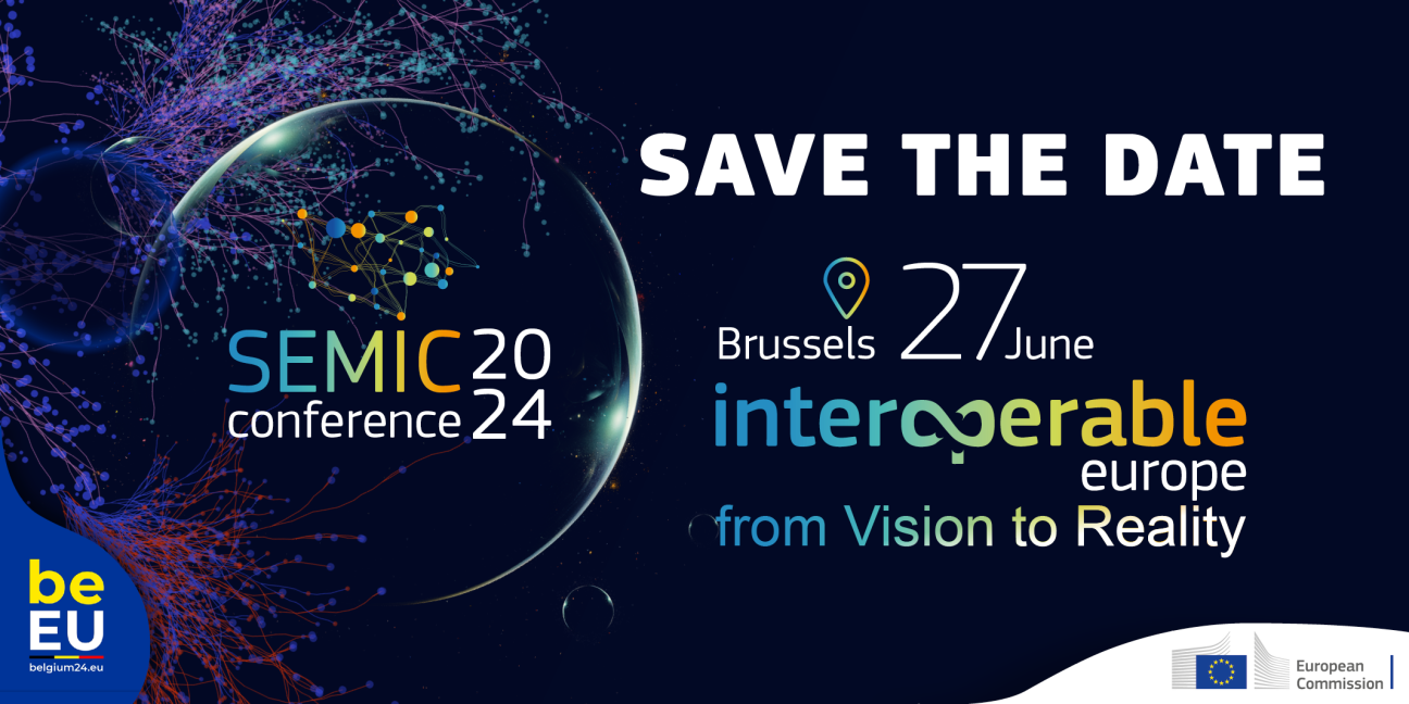 SEMIC:  η Διάσκεψη Σημασιολογικής Διαλειτουργικότητας της Ευρωπαϊκής Επιτροπής θα διεξαχθεί στις 27 Ιουνίου στις Βρυξέλλες.  