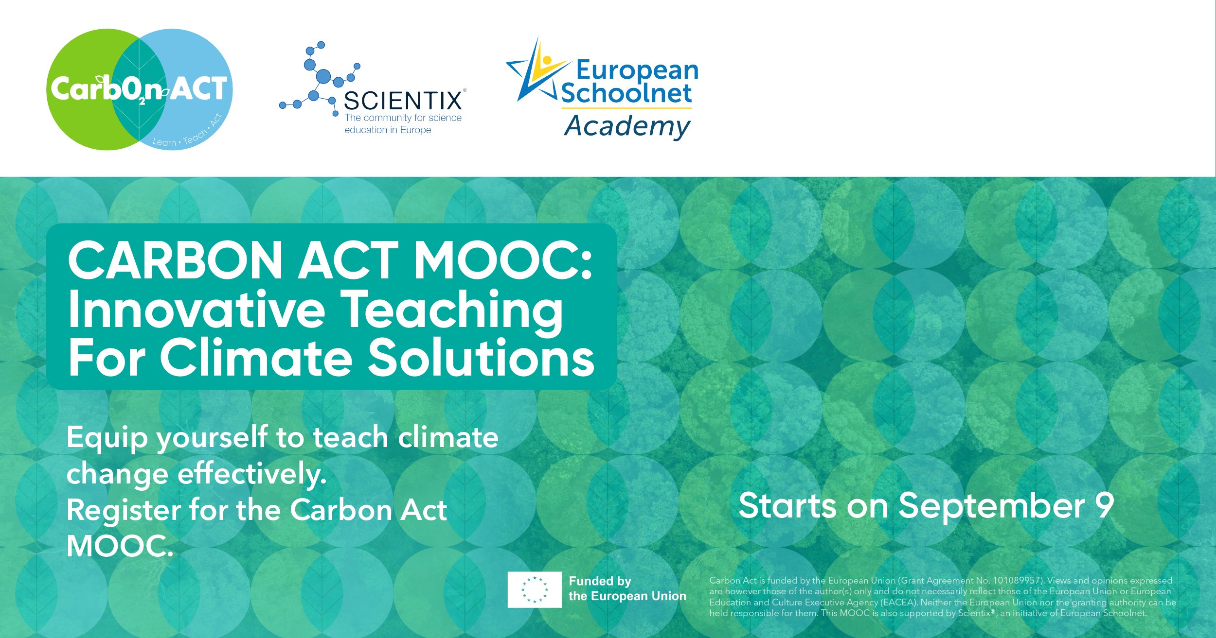 Τhe Carbon Act MOOC: Ένα νέο MOOC από το Scientix για την κλιματική εκπαίδευση