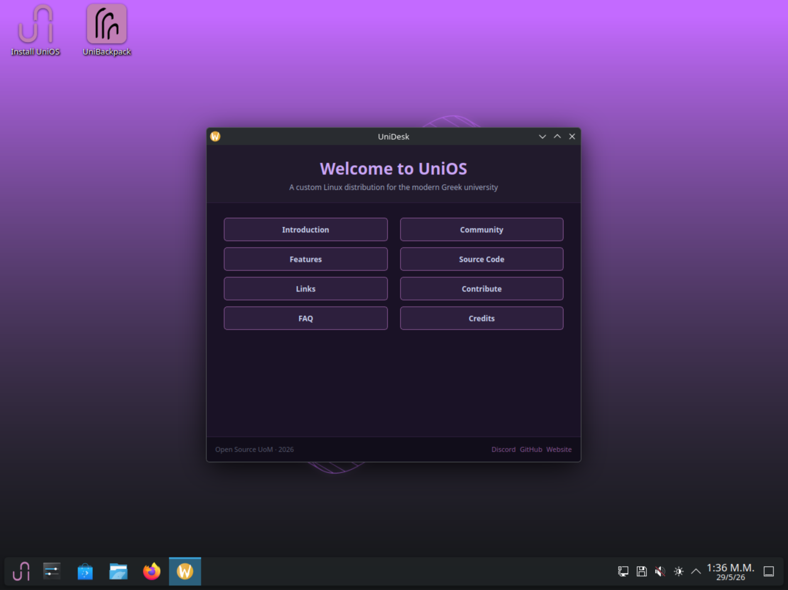 UniOS: Η Ελληνική Linux Διανομή που φτιάχτηκε από φοιτητές, για φοιτητές